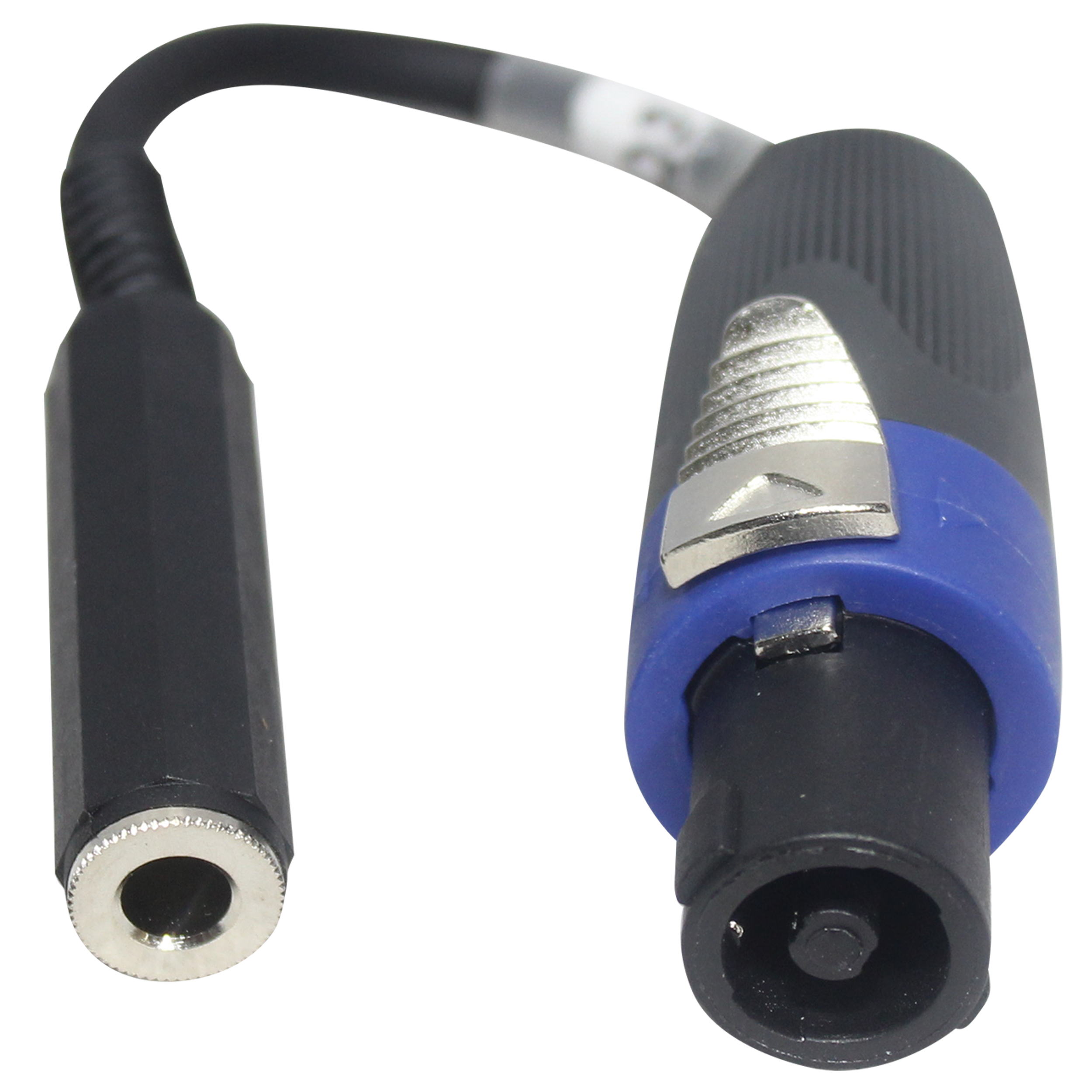 6" Speaker Twist connector Male  to 1/4" TS-F Female High Performance Speaker Cable