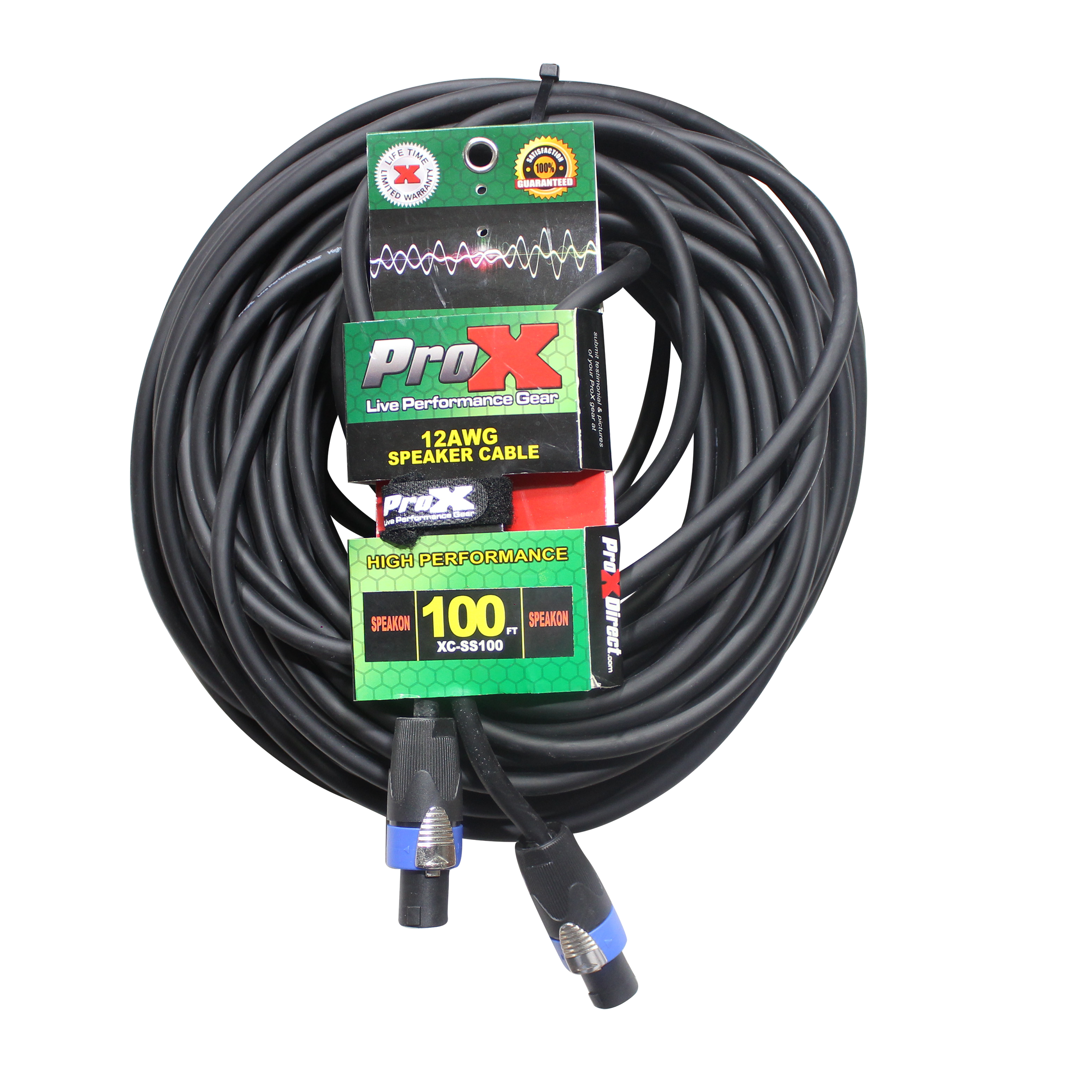 100 Ft. Speak Twist 2 Conductor 12AWG High Performance Speaker Cable