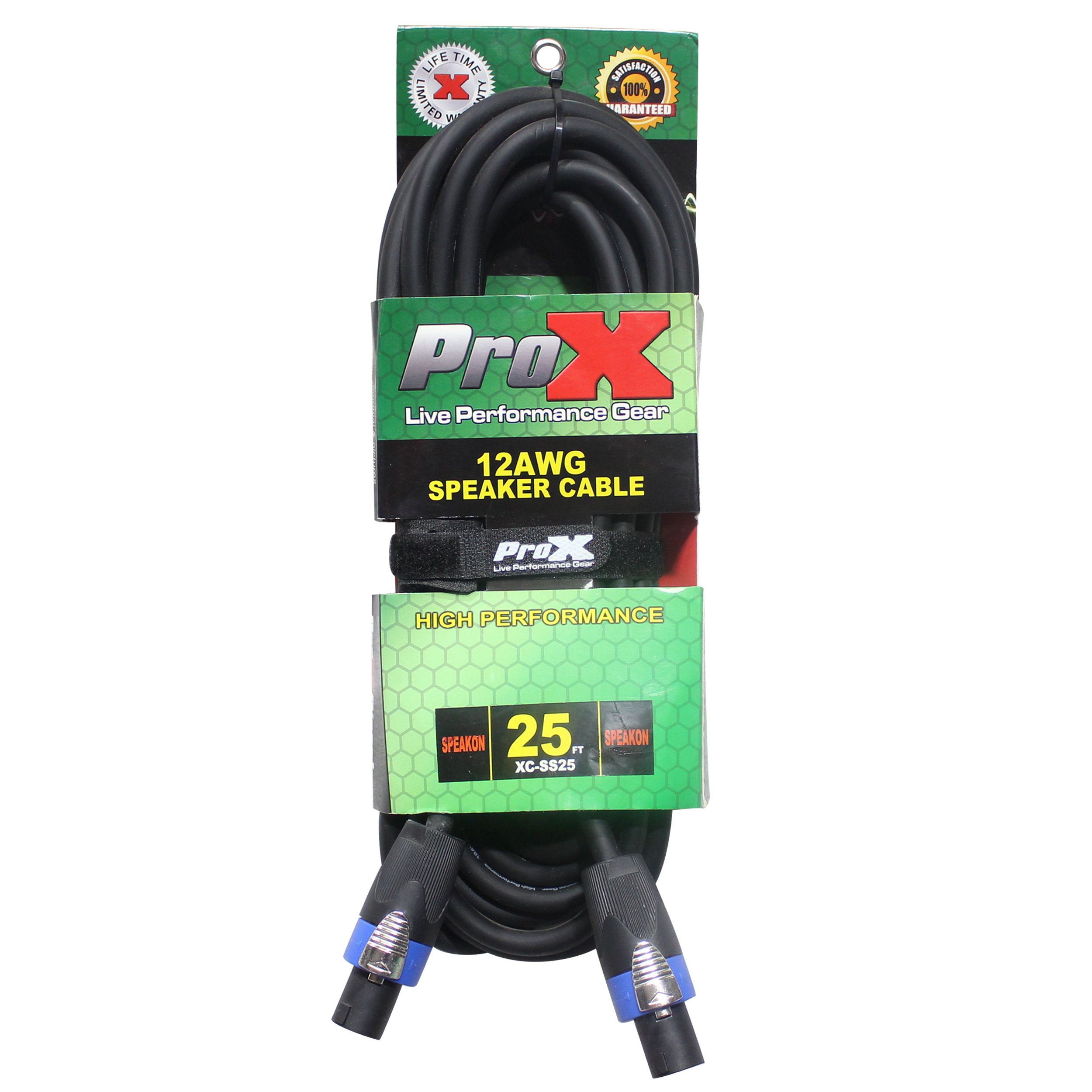 25 Ft. Speak Twist to Speak Twist 2 Conductor 12AWG High Performance Speaker Cable