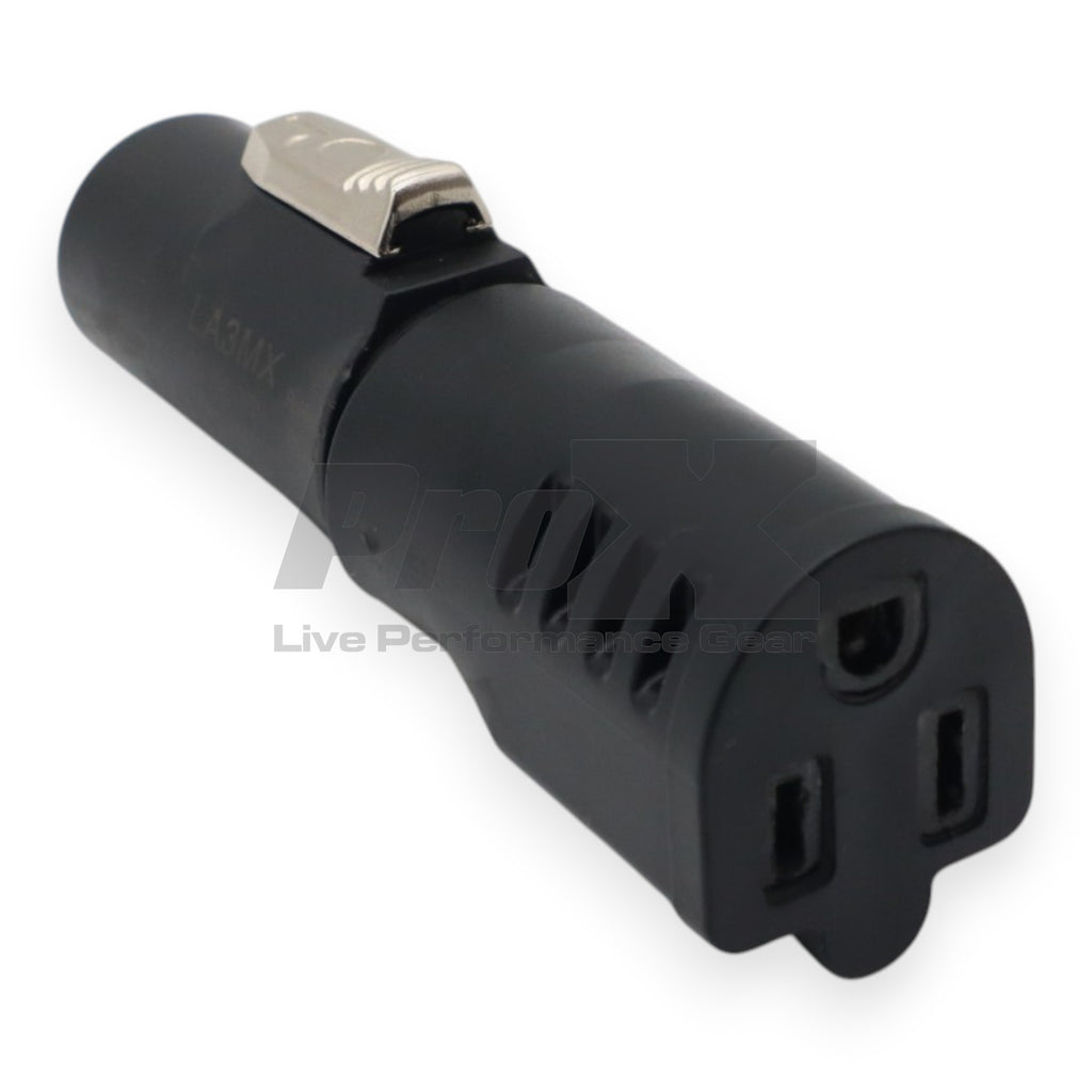 12PCS Edison Nema 515R Female to True1 Male Black locking Connector Power Coupler Adapter