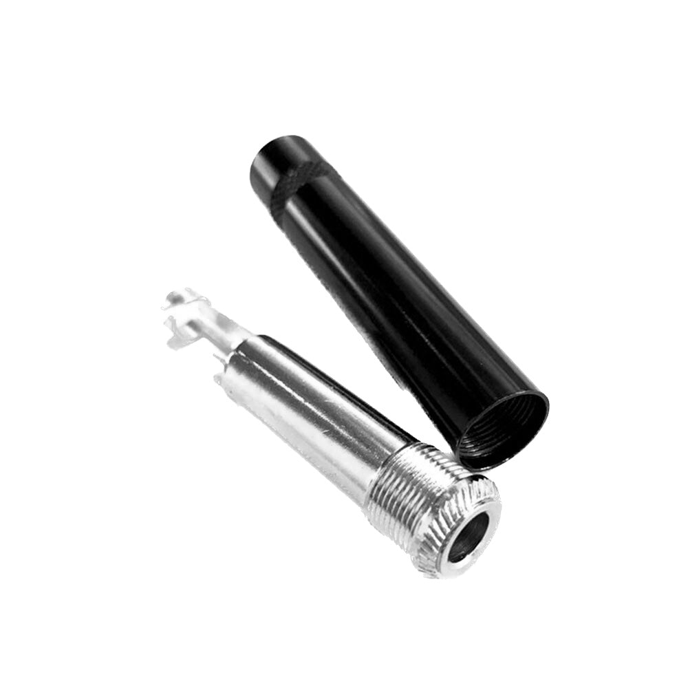 2-Pack of 1/4 in. Female Mono Instrument Jack Connector Adapter Coupler Tip