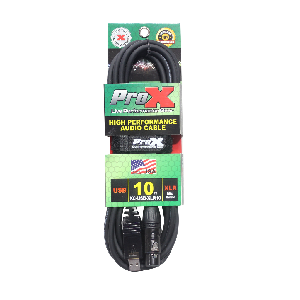 10 Ft XLR-F to USB High Performance Audio Cable