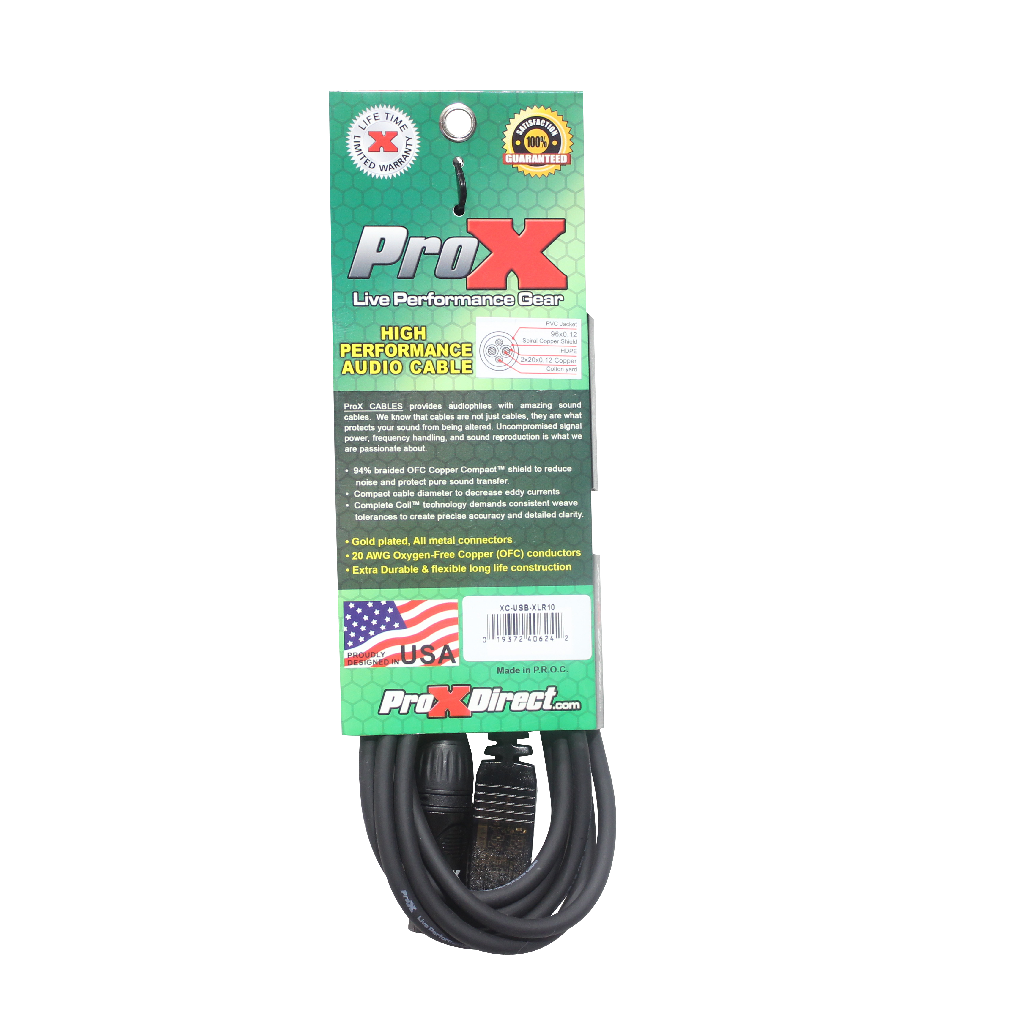 10 Ft XLR-F to USB High Performance Audio Cable