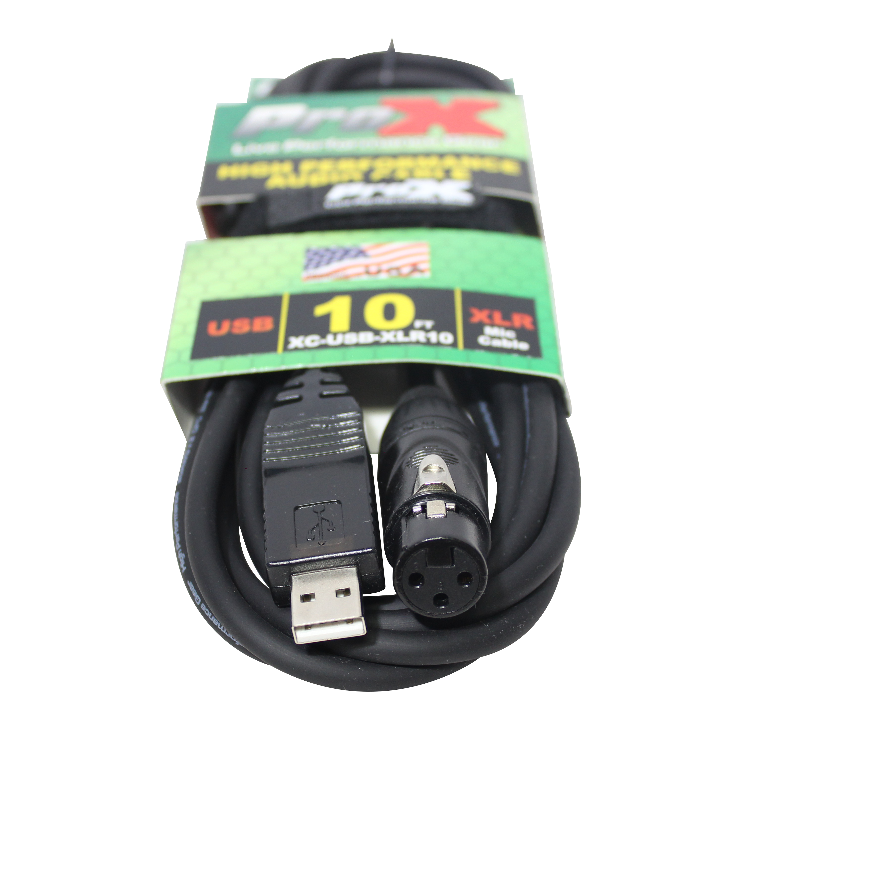 10PCS 10 Ft XLR-F to USB High Performance Audio Cable