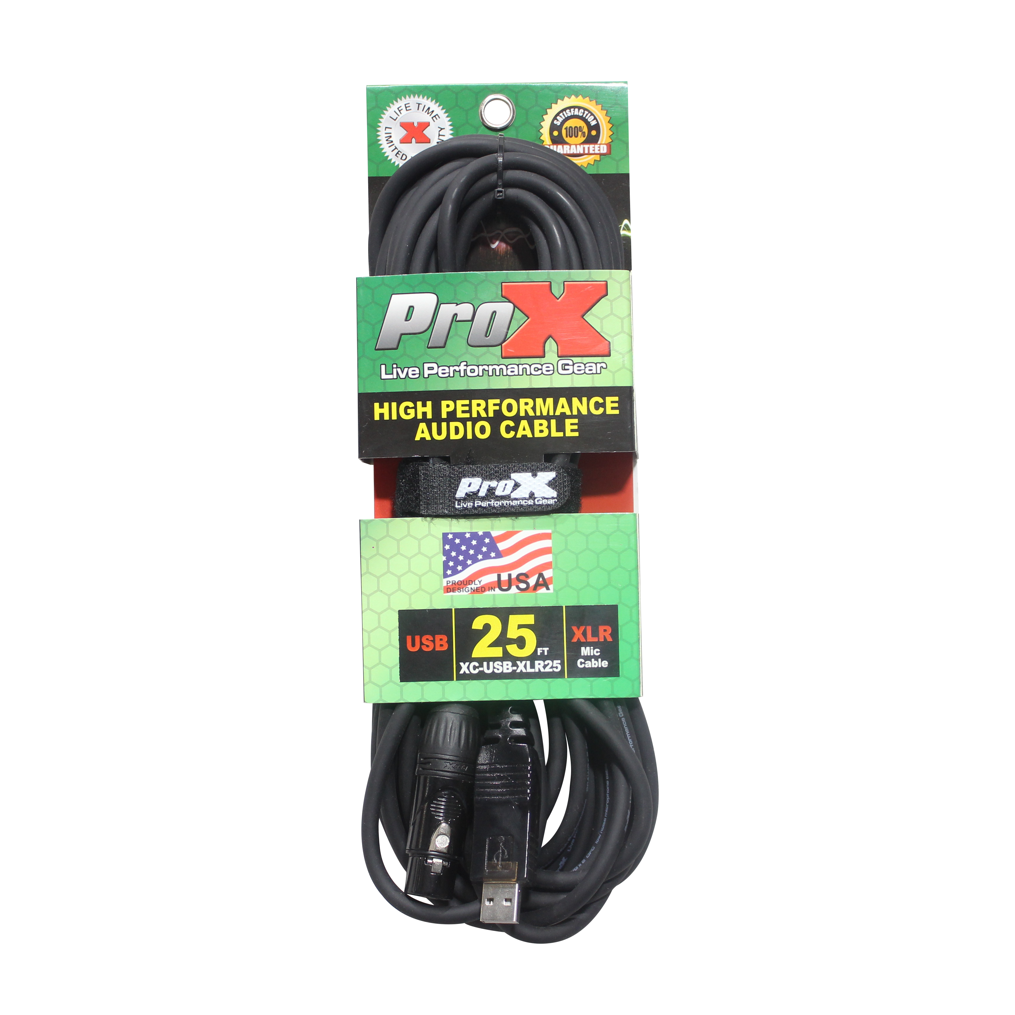 40PCS 25 Ft XLR-F to USB High Performance Audio Cable