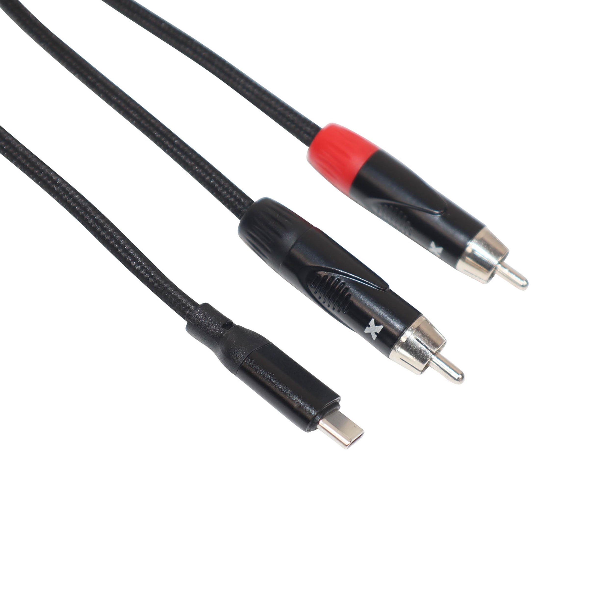 6FT USB-C to Dual RCA Smartphone and Laptop to Mixer, Amplifier, Powered Speaker and Console Interface