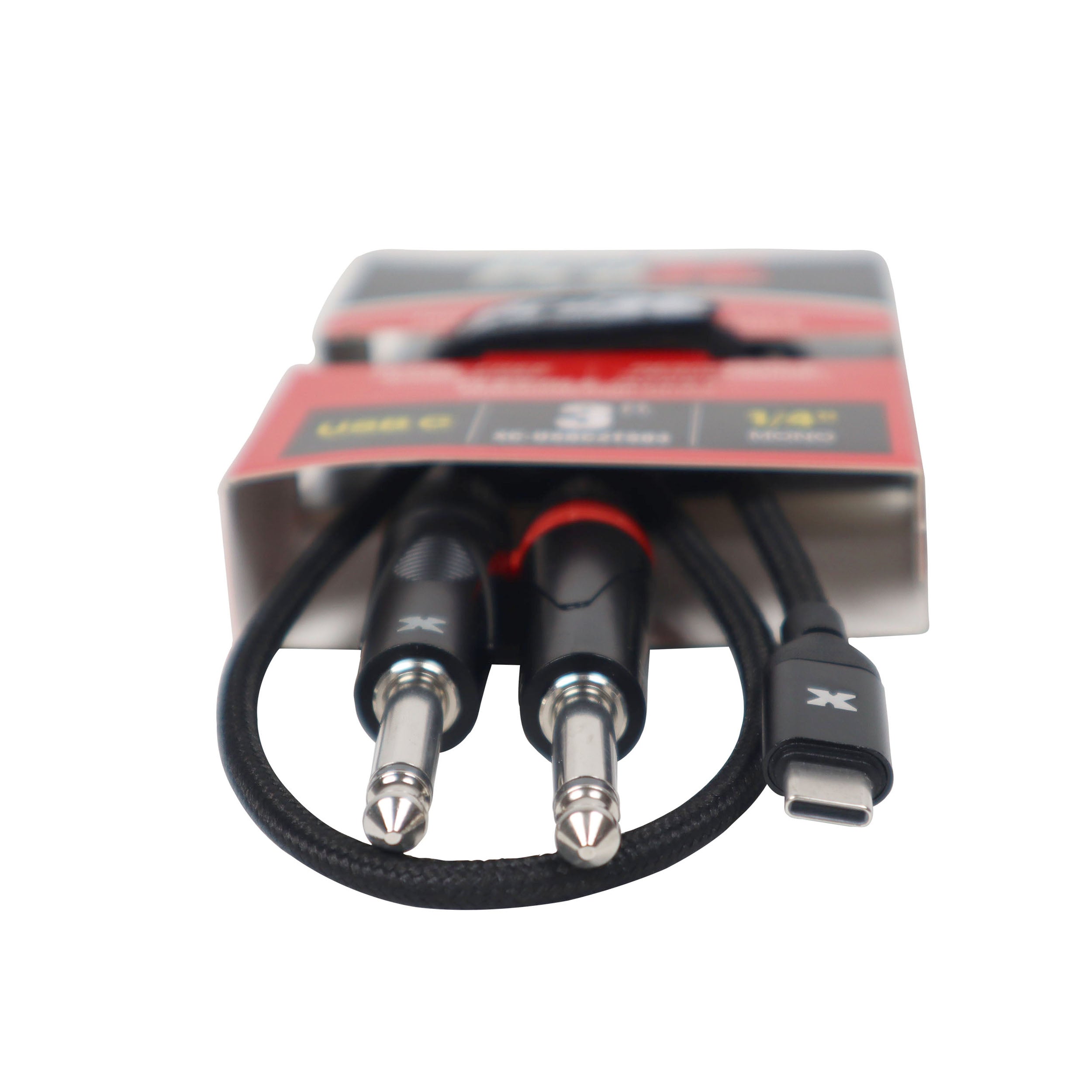 50PCS 3FT USB-C to Dual 1/4" TS