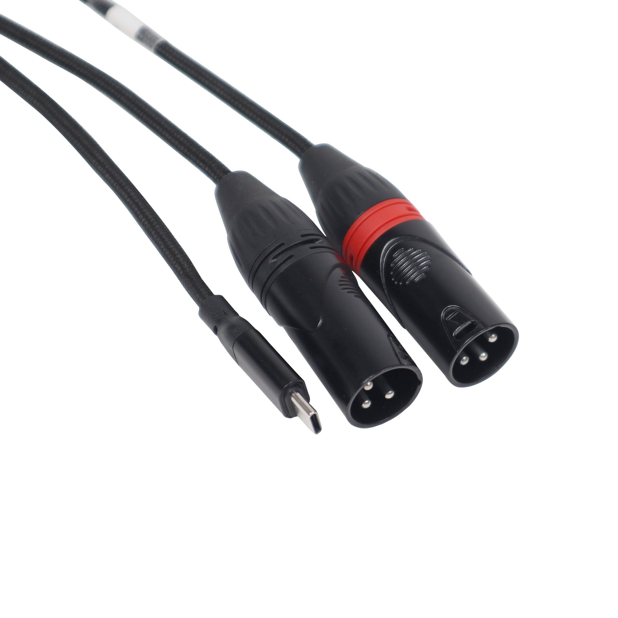 50PCS 3FT USB-C to Dual XLR-M