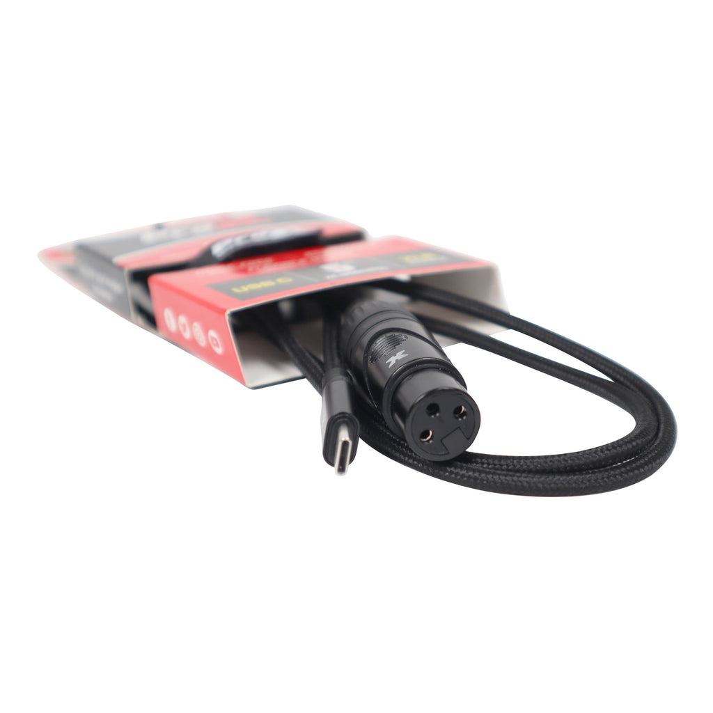5FT USB-C to XLR Female Audio Cable – Smartphone and Laptop to Mixer, Amplifier, Powered Speaker and Console Interface