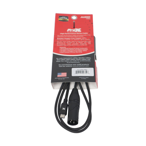 10PCS 5FT USB-C to XLR Male Audio Cable – Smartphone and Laptop to Mixer, Amplifier, Powered Speaker and Console Interface