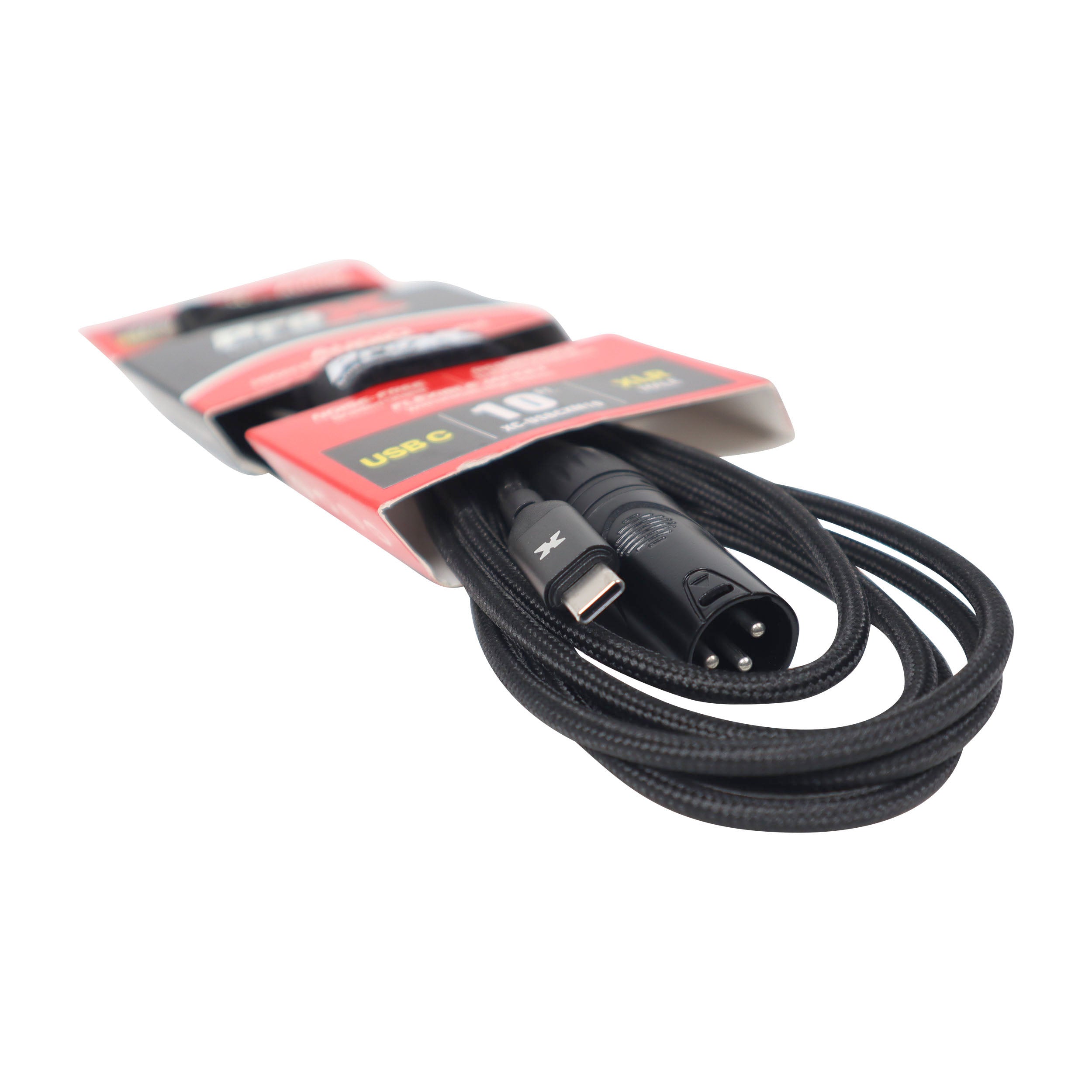 10FT USB-C to XLR Male Audio Cable – Smartphone and Laptop to Mixer, Amplifier, Powered Speaker and Console Interface