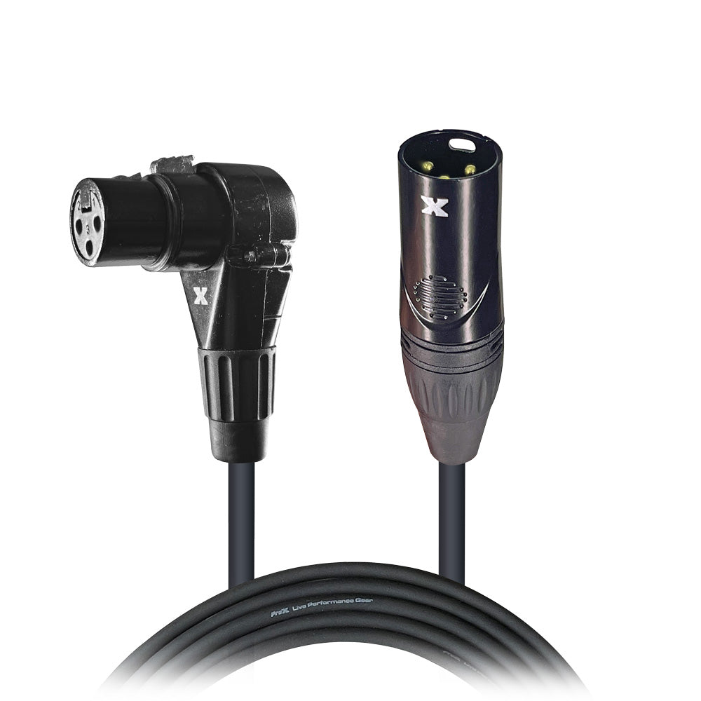 10PCS 5' Ft High Performance Right-angle XLR-F to XLR-M Audio Balanced Cable