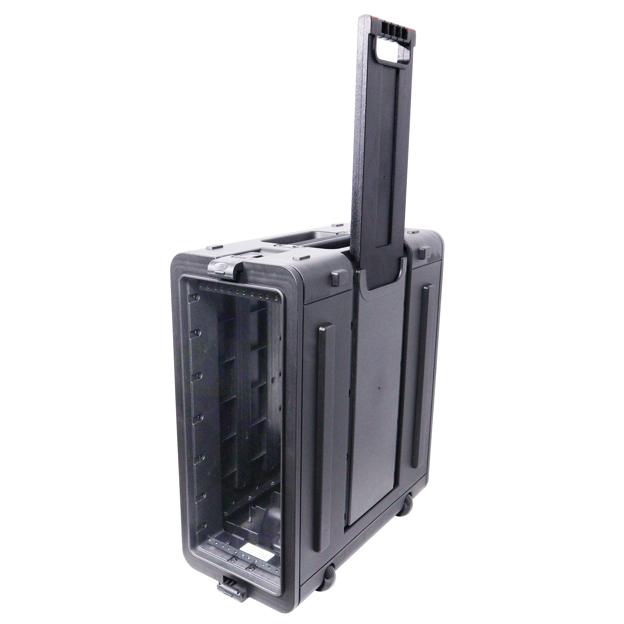 UltronX 4U Rack Air Tight Water Sealed ABS Case with Retractable Pull Out Handle and Wheels