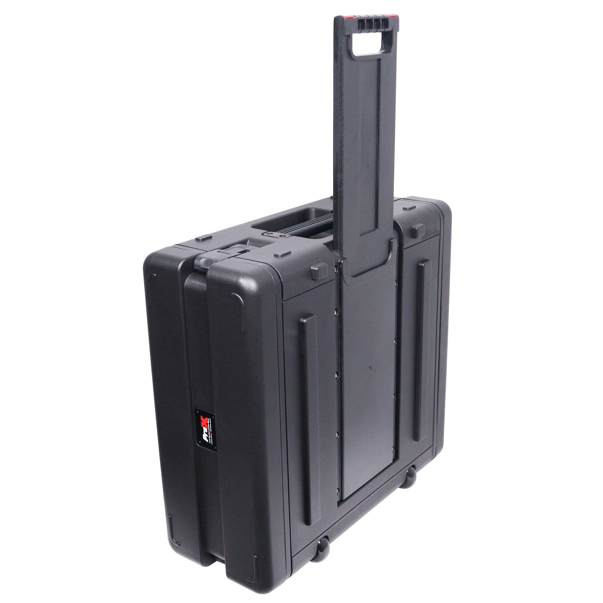 UltronX 4U Rack Air Tight Water Sealed ABS Case with Retractable Pull Out Handle and Wheels