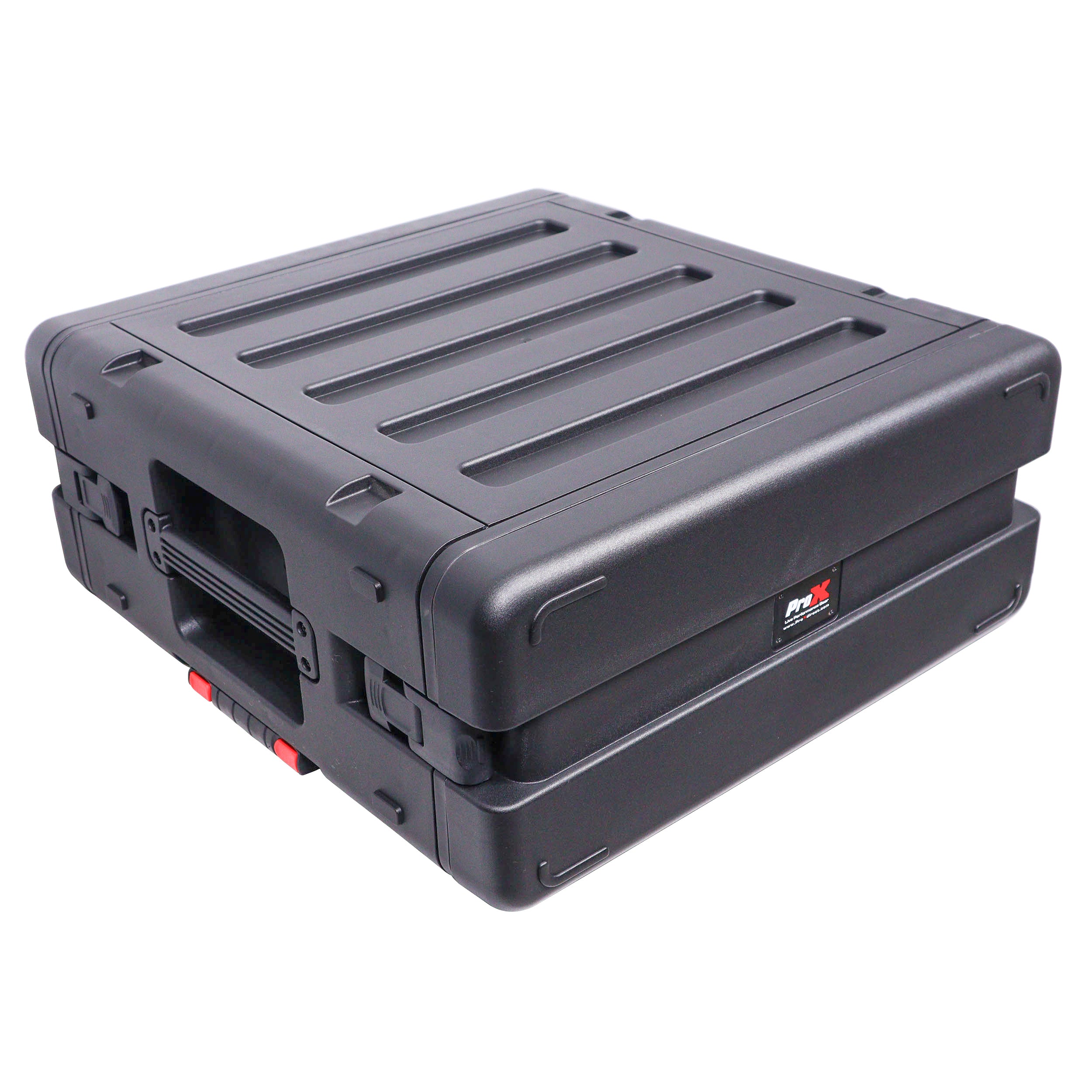 UltronX 4U Rack Air Tight Water Sealed ABS Case with Retractable Pull Out Handle and Wheels