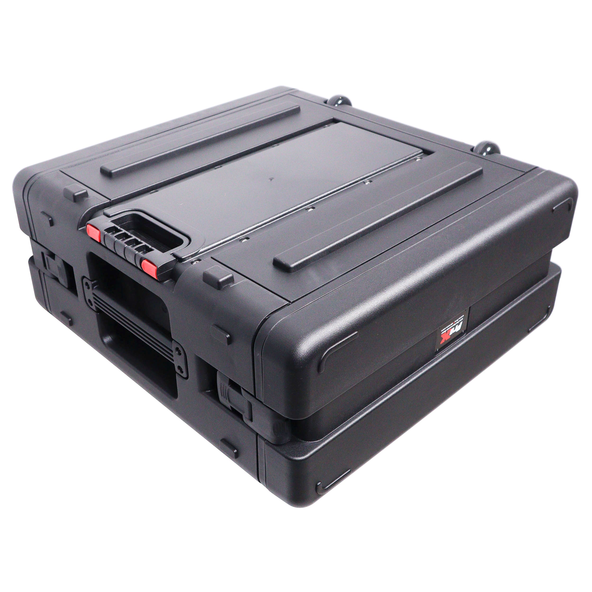 UltronX 4U Rack Air Tight Water Sealed ABS Case with Retractable Pull Out Handle and Wheels