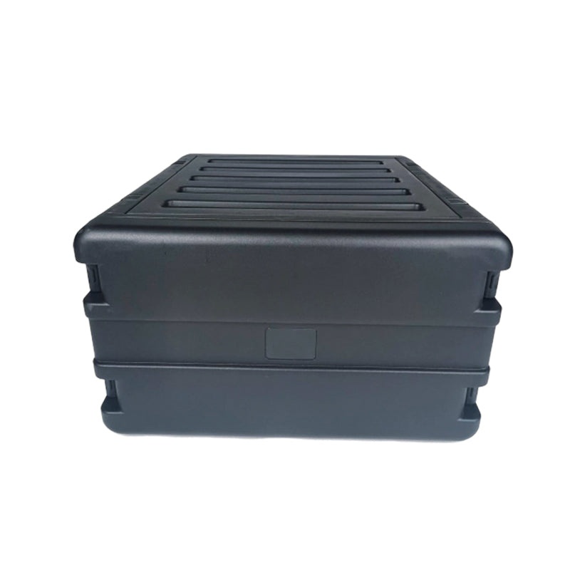 UltronX 6U Rack Air Tight Water Sealed ABS Case with Retractable Pull Out Handle and Wheels