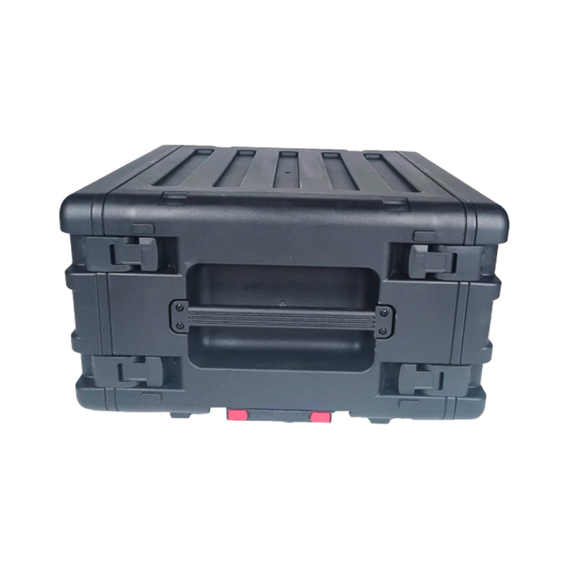 UltronX 6U Rack Air Tight Water Sealed ABS Case with Retractable Pull Out Handle and Wheels
