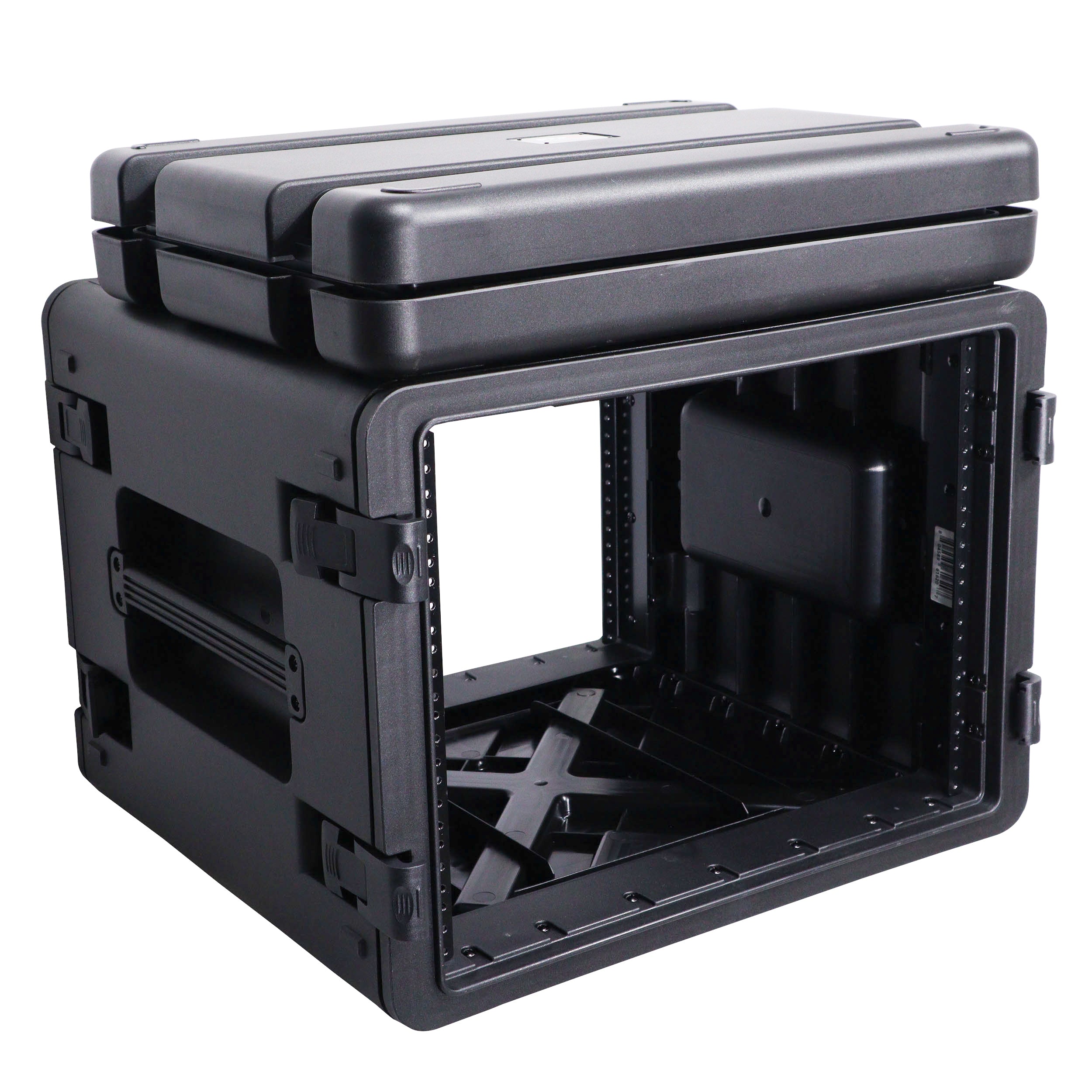 UltronX Watertight 8U Rack Space Molded Plastic Case - 18" Depth Front Rail to Rail
