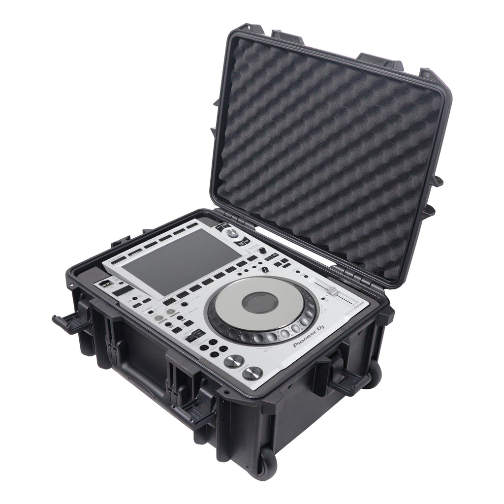 UltronX Watertight Case Holds Pioneer CDJ-3000 Yamaha DM3 / 12" Mixers with Handle and Wheels