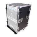 16U Vertical Amp Rack Mount Flight Case with Caster Wheels
