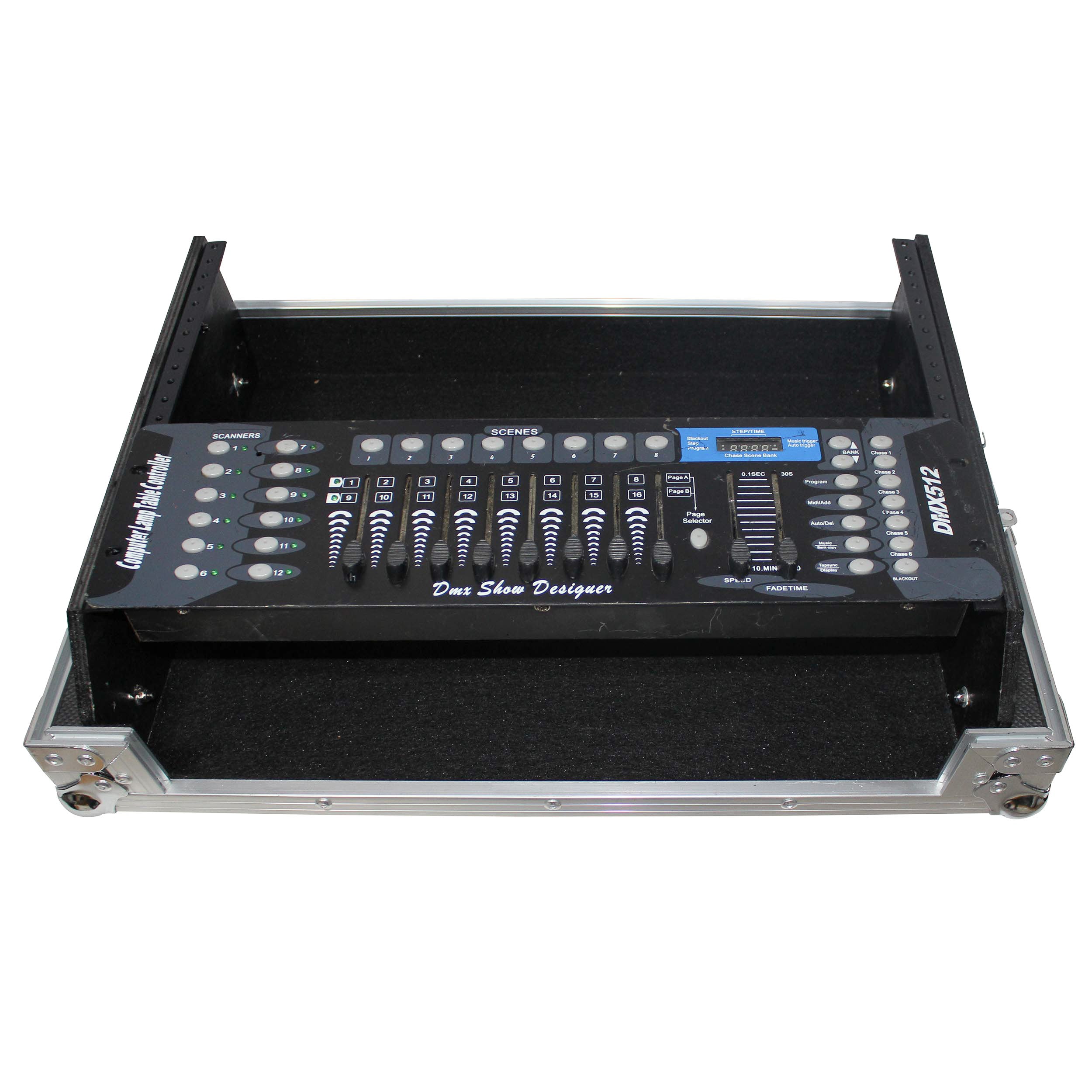 Rack Mount 19" Mixer Case 7U Top Slant Removable Front Panel fits Gemini CDM-4000
