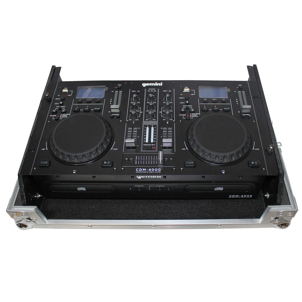 Rack Mount 19" Mixer Case 7U Top Slant Removable Front Panel fits Gemini CDM-4000