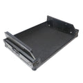 Flight Case for Gemini CDM-4000 19" Mixer W-7U Slant Rack Mount W-Removable Front Panel | Black on Black