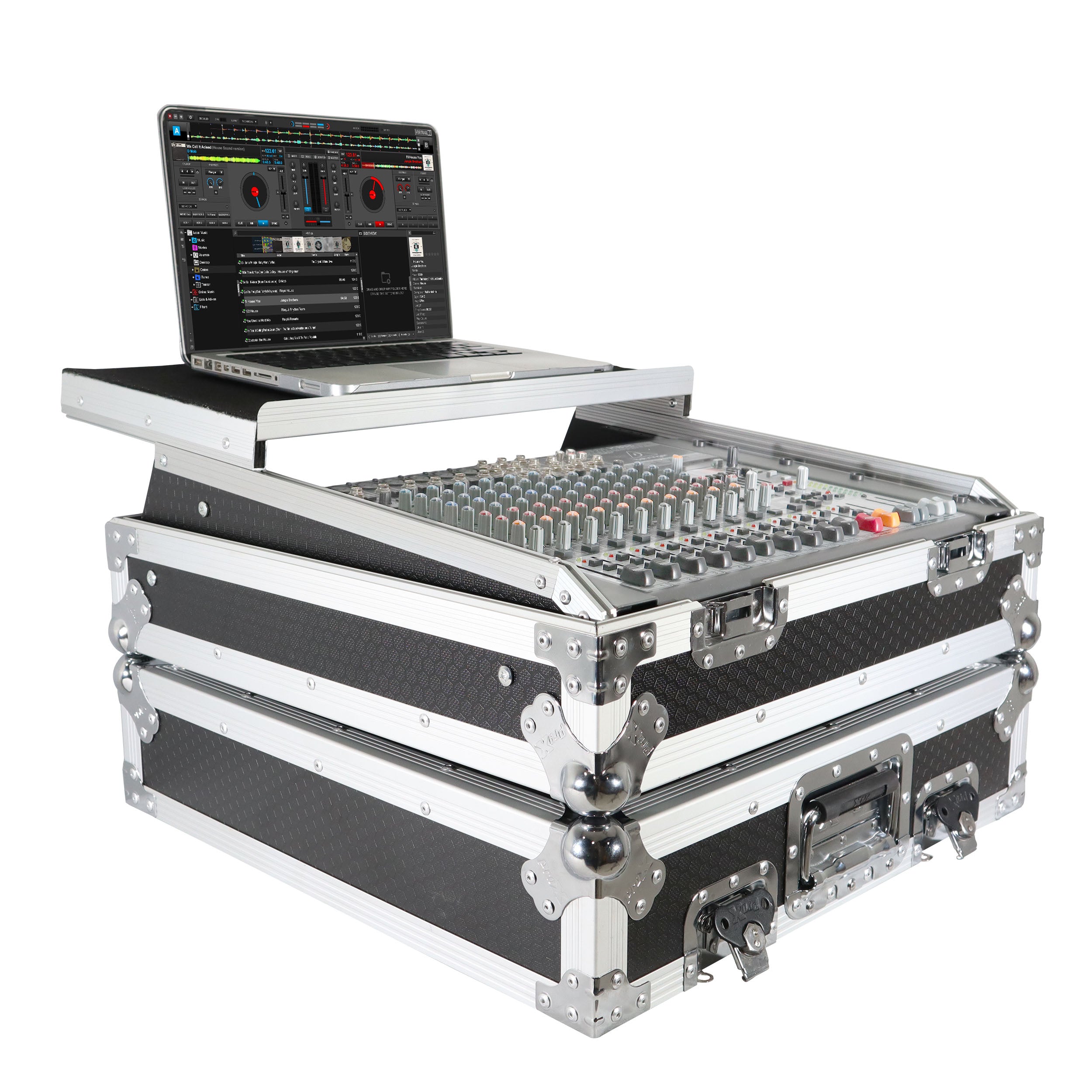 10U Top Mount 19" Slanted Mixer Case