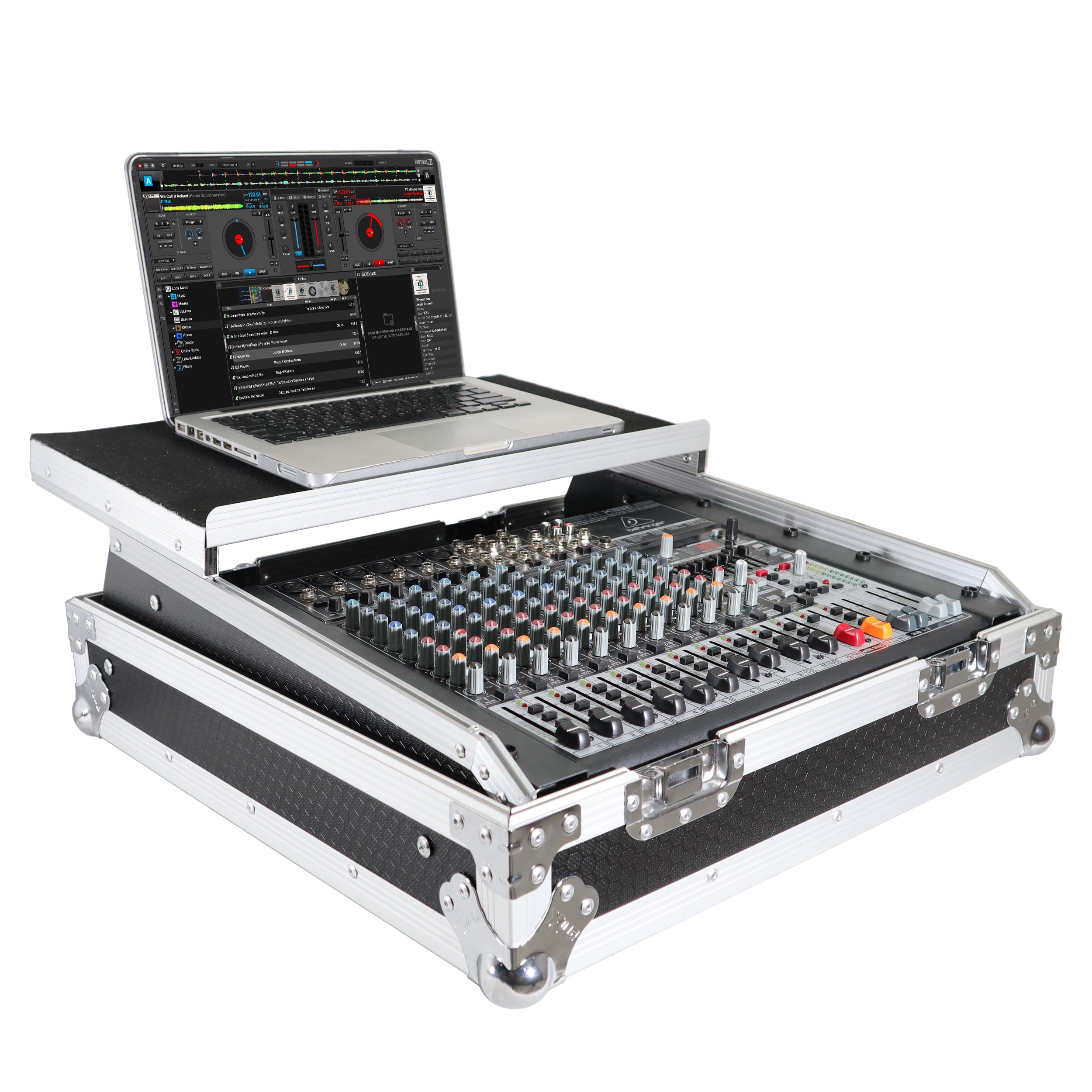 10U Top Mount 19" Slanted Mixer Case