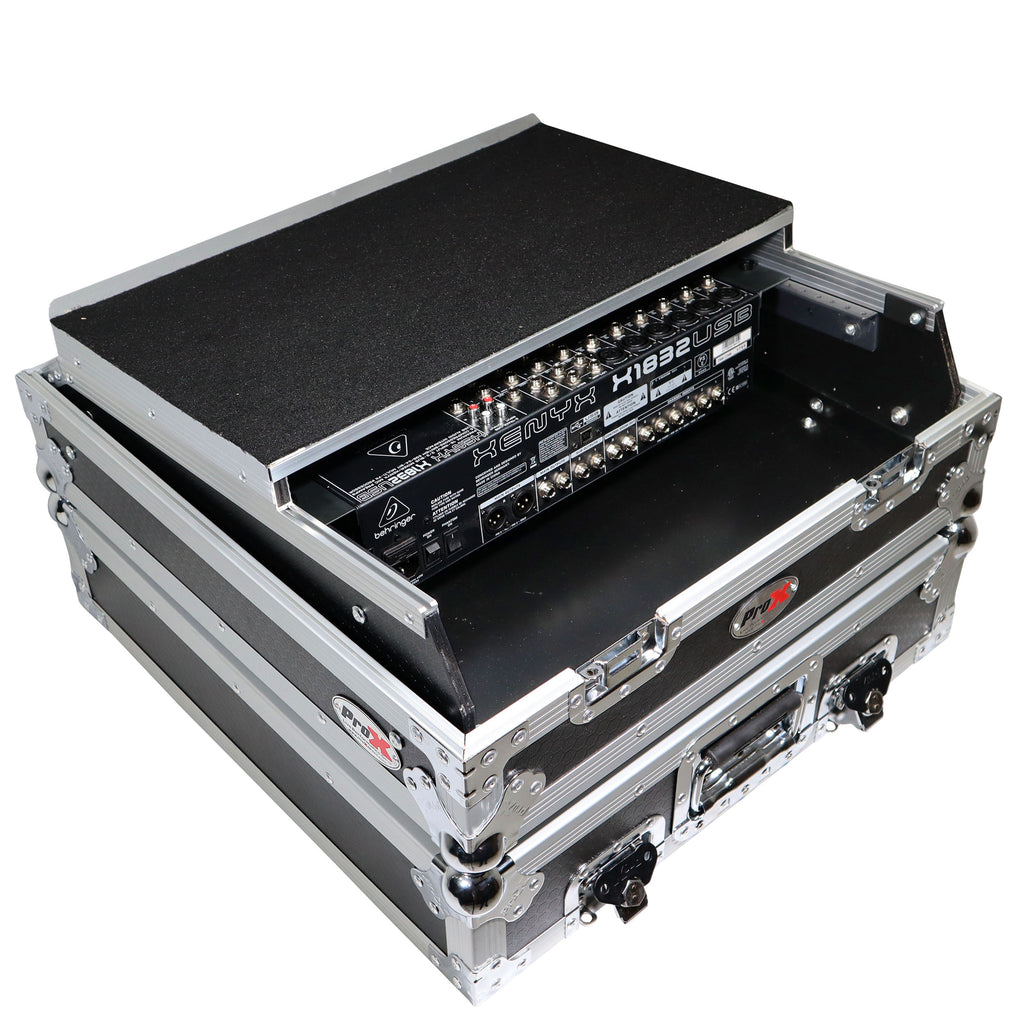 10U Top Mount 19" Slanted Mixer Case