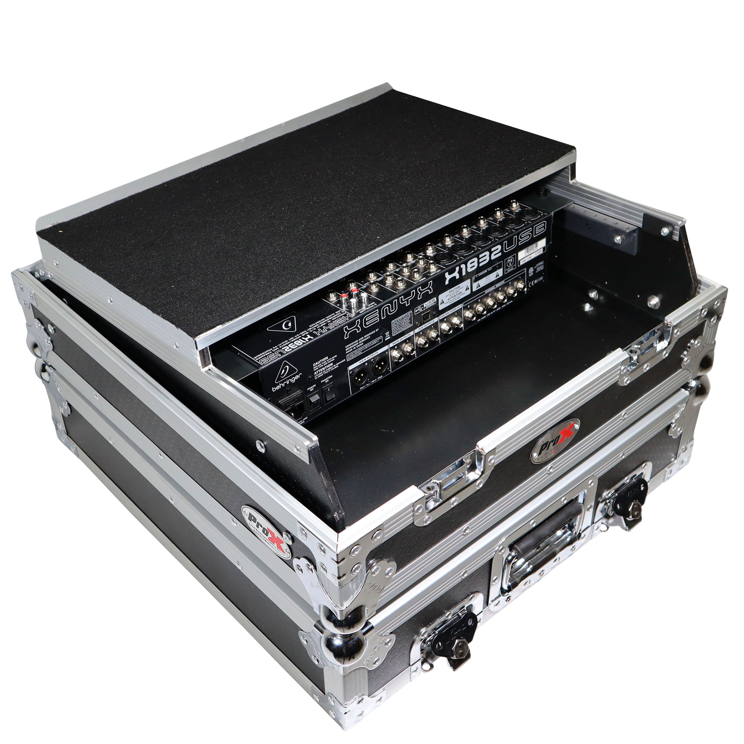 10U Top Mount 19" Slanted Mixer Case
