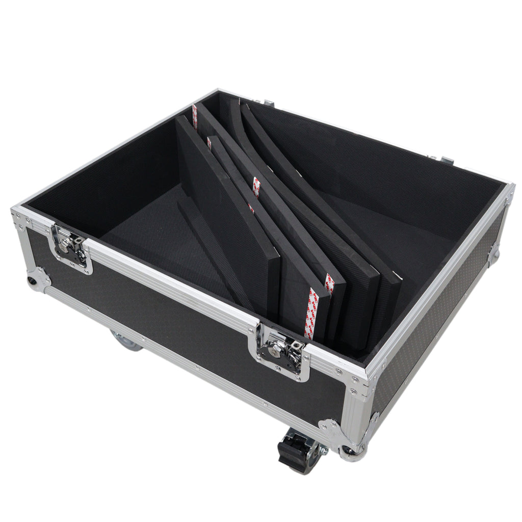 Universal ATA Line Array Speakers Flight Case For (2) QSC LA108 / RCF HDL 28A HDL10A – Int Dim 25x25x21 in.