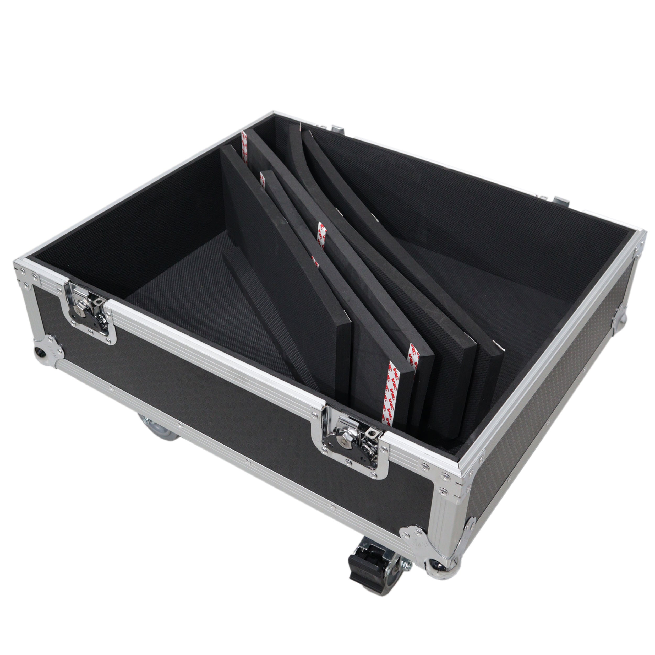Universal ATA Line Array Speakers Flight Case For (2) QSC LA108 / RCF HDL 28A HDL10A – Int Dim 25x25x21 in.