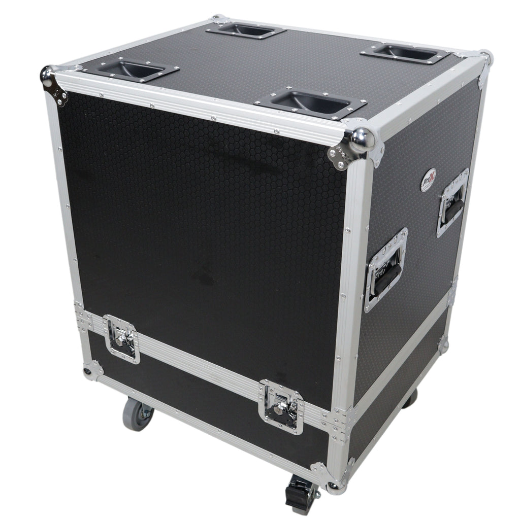 Universal ATA Line Array Speakers Flight Case For (2) QSC LA108 / RCF HDL 28A HDL10A – Int Dim 25x25x21 in.