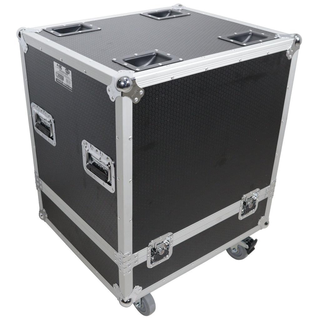 Universal ATA Line Array Speakers Flight Case For (2) QSC LA108 / RCF HDL 28A HDL10A – Int Dim 25x25x21 in.