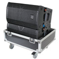 Universal ATA Dual Speaker Flight Case fits 28x26x20 in. 2x RCF HDL10 HDL28, DAS VANTEC 20A