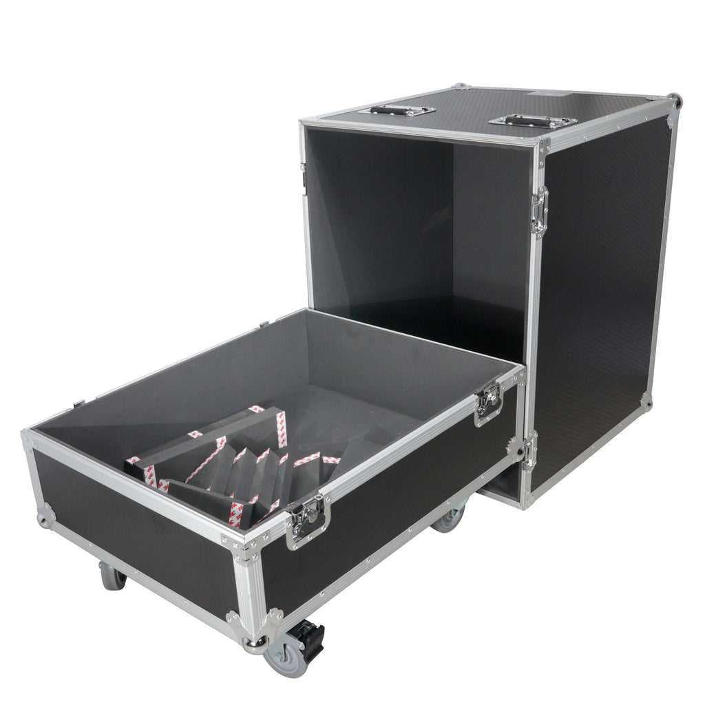 Universal ATA Single Line Array Sub Speaker Flight Case fits RCF SUB 8004-AS 9004-AS and similar size speakers 29x29x22 in.