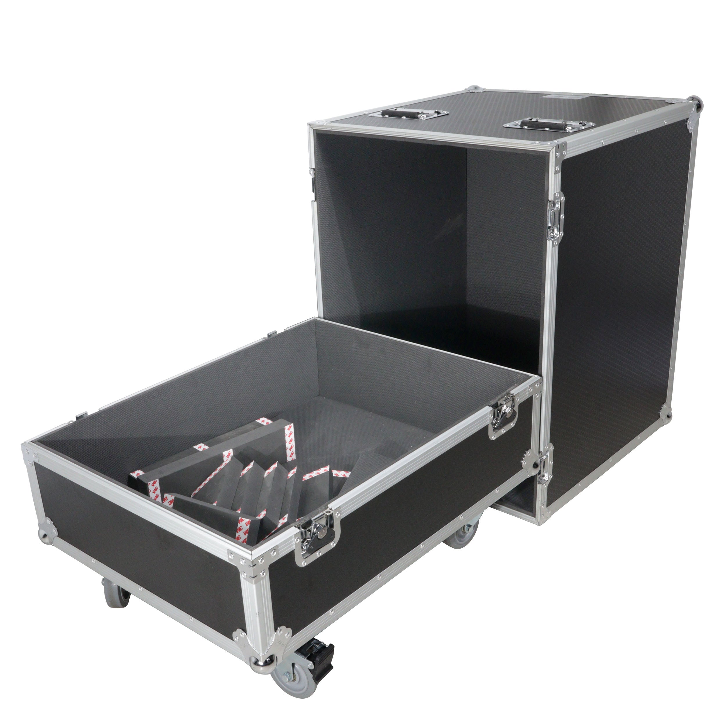 Universal ATA Single Line Array Sub Speaker Flight Case fits RCF SUB 8004-AS 9004-AS and similar size speakers 29x29x22 in.