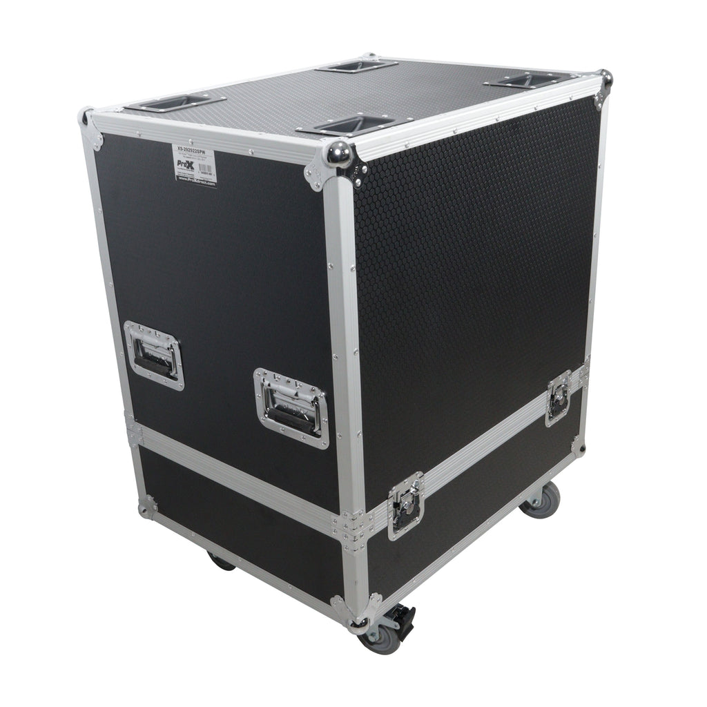Universal ATA Single Line Array Sub Speaker Flight Case fits RCF SUB 8004-AS 9004-AS and similar size speakers 29x29x22 in.