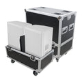 Universal ATA Dual Speaker Flight Case for 2x QSC K12 JBL PRX812 2x Speakers and similar size speakers 25x15x15 in.