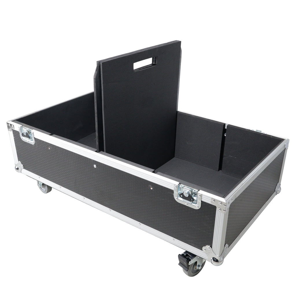 Universal Dual ATA Speaker Flight Case Fits 2 pcs 28x20x20 inch speakers, Two JBL SRX 815P and Similar Sized Speakers