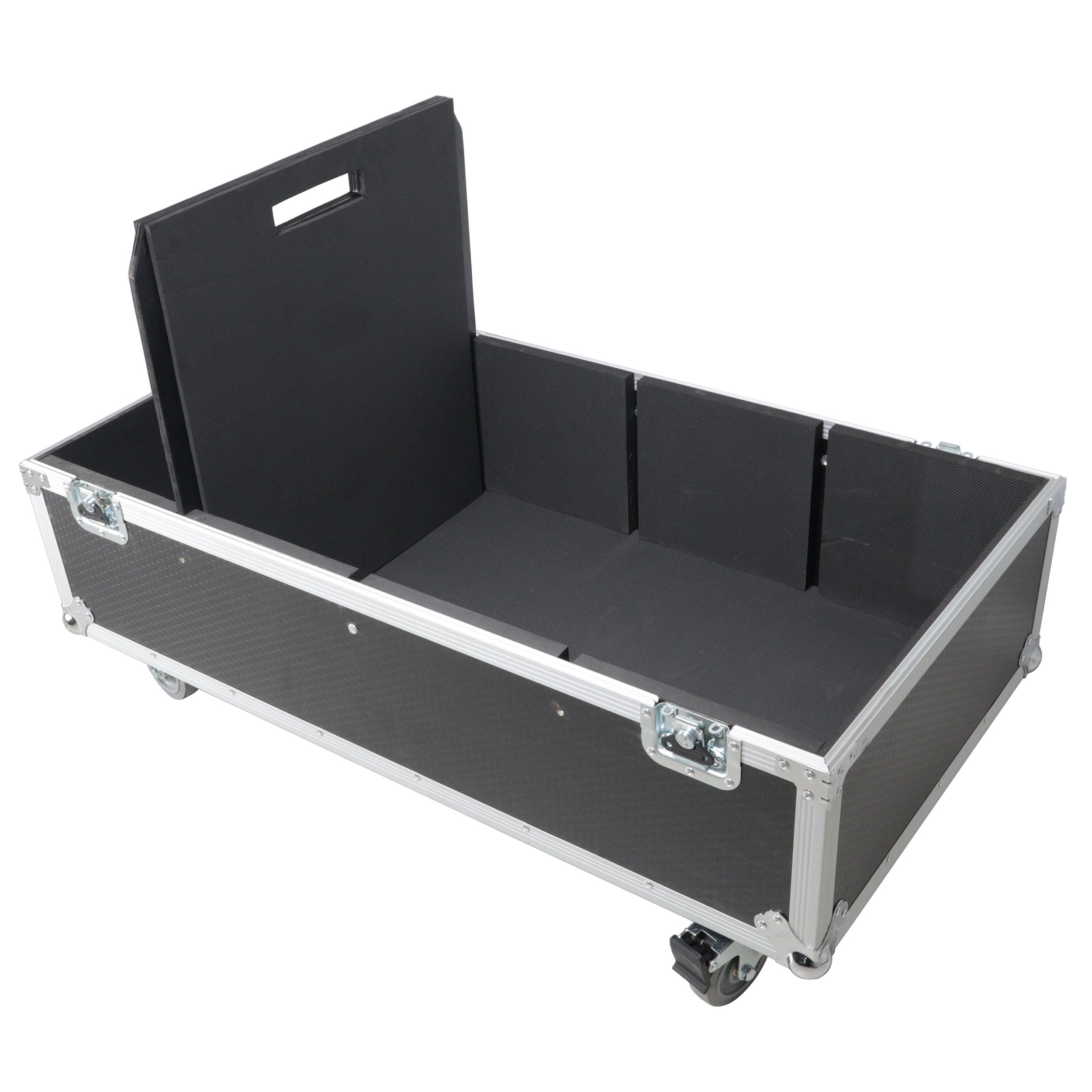 Universal Dual ATA Speaker Flight Case Fits 2 pcs 28x20x20 inch speakers, Two JBL SRX 815P and Similar Sized Speakers