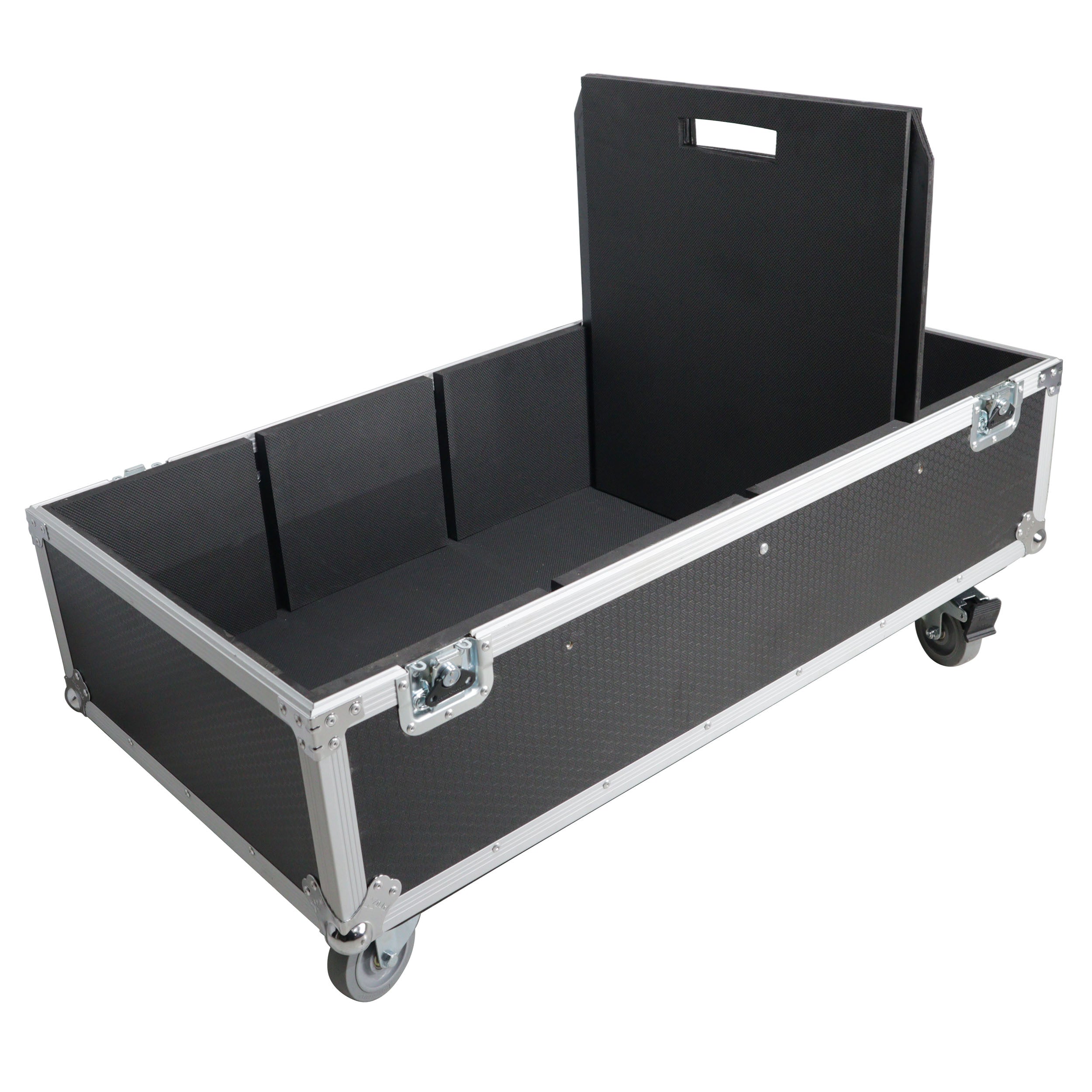 Universal Dual ATA Speaker Flight Case Fits 2 pcs 28x20x20 inch speakers, Two JBL SRX 815P and Similar Sized Speakers