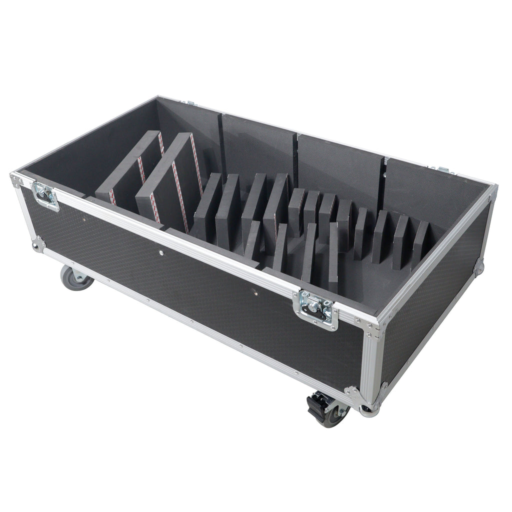 Universal Dual ATA Speaker Flight Case Fits 2 pcs 28x20x20 inch speakers, Two JBL SRX 815P and Similar Sized Speakers