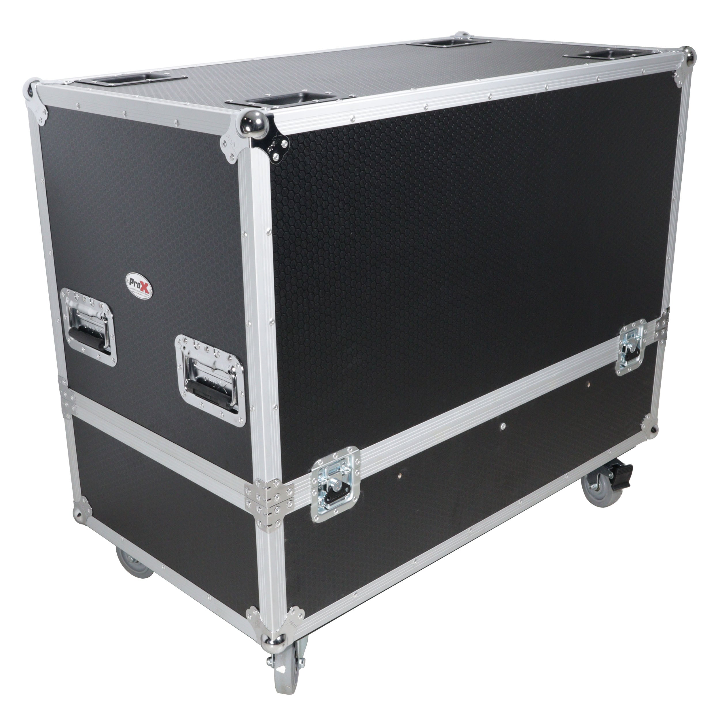 Universal Dual ATA Speaker Flight Case Fits 2 pcs 28x20x20 inch speakers, Two JBL SRX 815P and Similar Sized Speakers