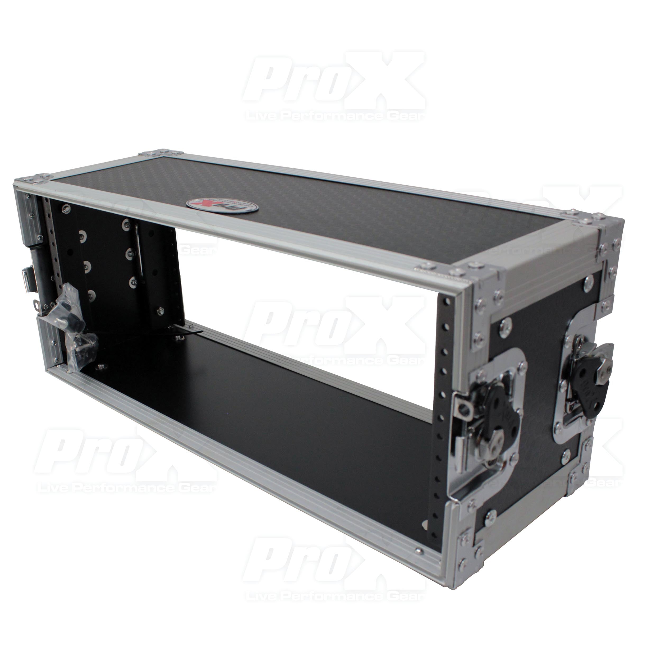 4U Deluxe Effects Rack  7" Deep Rail to Rail W/Handle