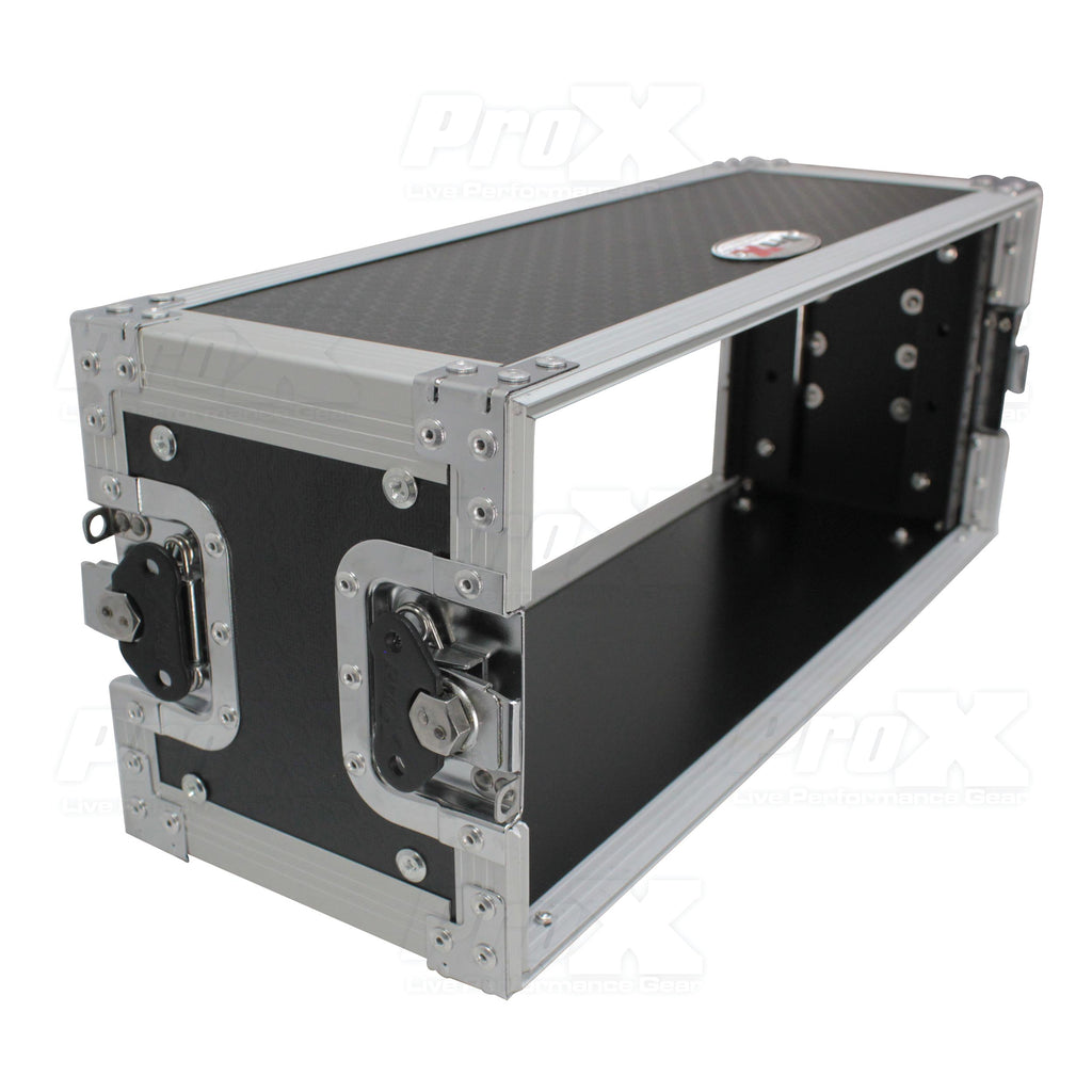 4U Deluxe Effects Rack  7" Deep Rail to Rail W/Handle