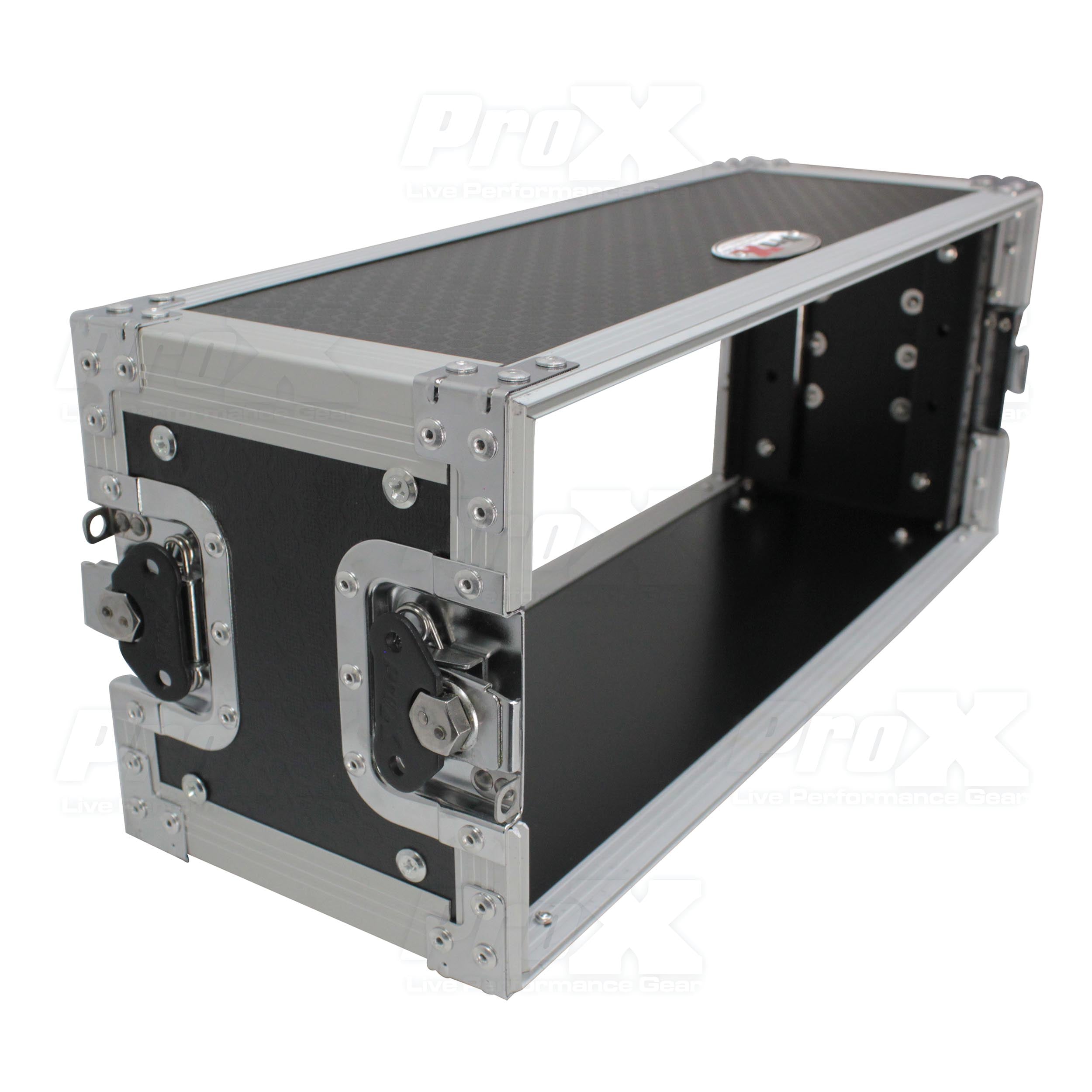 4U Deluxe Effects Rack  7" Deep Rail to Rail W/Handle
