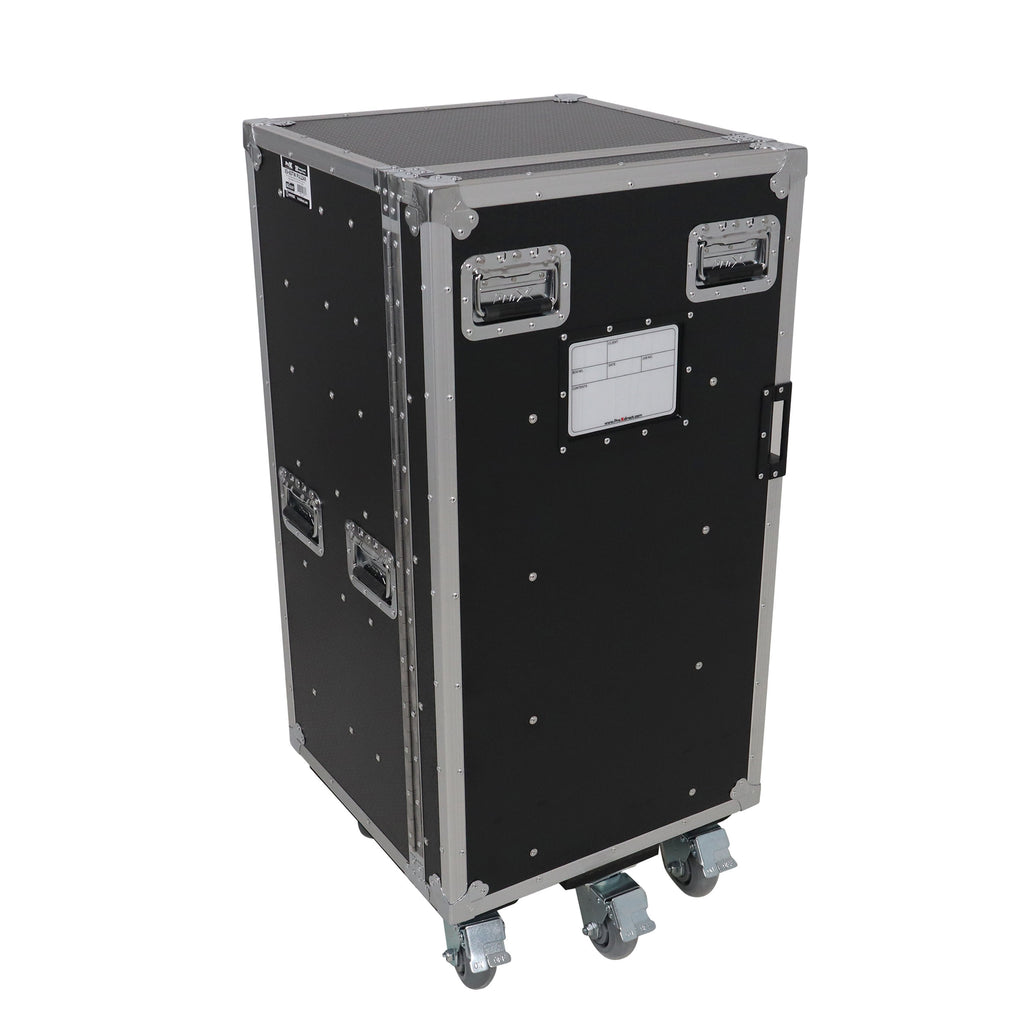 Pro 6 Utility Drawer Workbox ATA Flight Style Case with Hinged Storage Door and Five 5 inch Casters